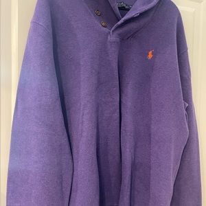 Polo Ralph Lauren Purple Shawl Neck Sweater